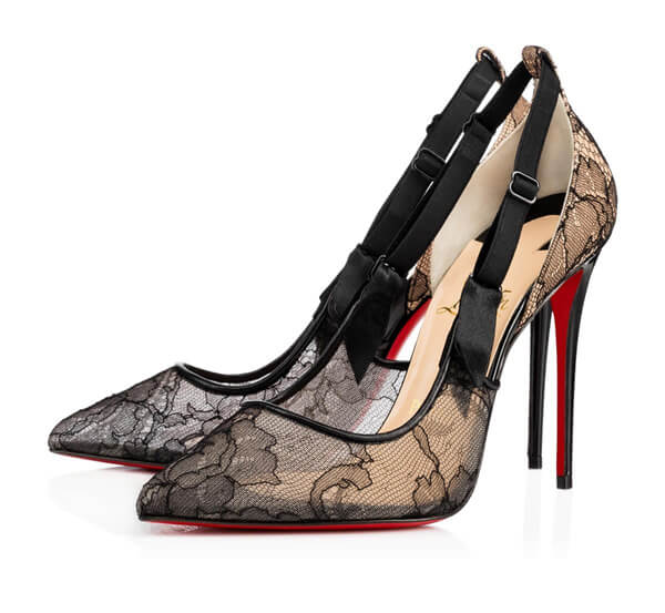 Christian Louboutin クリスチャン ルブタンコピー 2017SS Hot Jeanbi レースパンプス 100mm